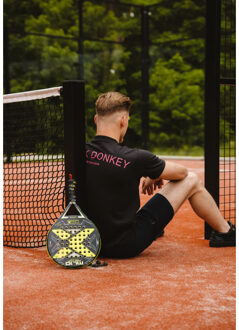 Zeus t-shirt i black/pink Zwart - M