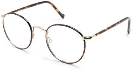 ZEV OPT Tortoise Gold Optical Frame Moscot , Brown , Unisex - 49 MM