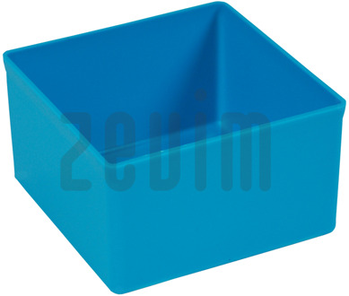 Zevim Inzetbakje | 108 x 108 x 63 mm | Hoog | Blauw - 2155214503