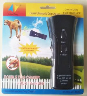 ZF-853 Hond Repeller Anti Barking Stop Bark Training Device Trainer Led Ultrasone Anti Barking Ultrasone Zonder Batterij