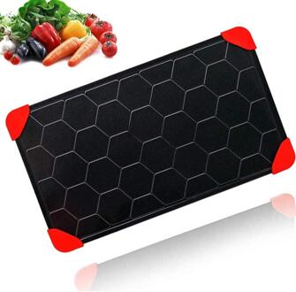 Zhangji Upgrade Non-stick Snelle Ontdooien Lade Snelle Ontdooien Plaat Board Safe Dooi Bevroren Voedsel Vlees Vis Fruit Keuken tool (S) 23X16.5X0.2CM