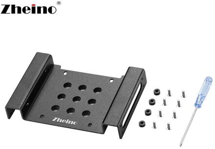 Zheino Aluminium 2.5 / 3.5 Naar 5.25 Interne Hard Drive Mounting Bracket Adapter Kit Frame Voor 2.5 / 3.5 Sata hdd Ssd