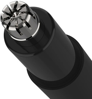 ZHIBAI Electric Nose Hair Trimmers Mini Portable Ear Nose Trimmer Black Waterproof IPX7 Safe Removal Cleaner