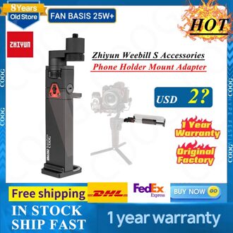 Zhiyun Weebill S Accessoires Telefoon Houder Mount Adapter W Draaibare Crown Gear Voor Weebill Lab /Crane 3 Clip Opvouwbaar klem
