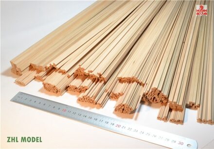 ZHL Peer hout strips 2 stuks model 6x6x500mm