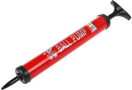 ZhongPai Plastic Basketbal Voetbal Ballon Bal Speelgoed Inflator Luchtpomp Rood