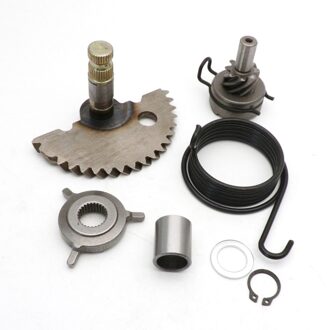 Zhuangqiao Kick Start Gear Kits Met Lente Idle Gear As Voor Gy6 50cc 60cc 80cc 139qmb Scooters Bromfiets Jonway Roketa taotao