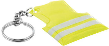 Zichtbare reflecterende sleutelhanger Geel - One size