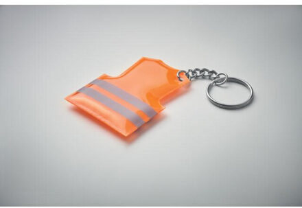 Zichtbare reflecterende sleutelhanger Oranje - One size