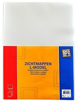 Zichtmappen L-Model - transparant - 10 stuks in 1 verpakking.