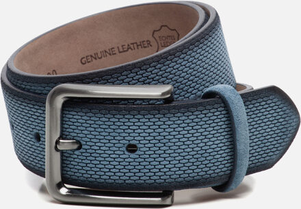 Ziengs Riem blauw Leer - 90,95,100