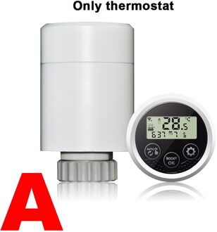 Zigbee Radiator Thermostaat Actuator Programmeerbare Temperatuurregelaar Met Energiebesparing Venster Opening Functie Option A