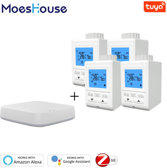 Zigbee Thermostat Smart TRV Thermostatic Radiator Valve Controller Heater Temperature Voice Control Works with Alexa Google Home