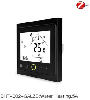 Zigbee Wifi Slimme Thermostaat Temperatuurregelaar Smart Leven Tuya App Remote Voice Control Compatibel Met Alexa Google Thuis GA zwart 5A