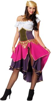 Zigeuner & Zigeunerin Kostuum | Zigeunerin Met Pit | Vrouw | Maat 36 | Carnaval kostuum | Verkleedkleding