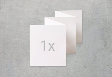 Zigzag fotokaartje Staand