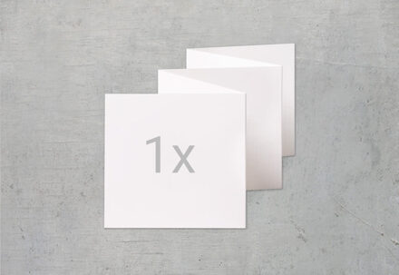 Zigzag fotokaartje Vierkant