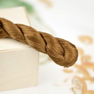 Zijde Borduurgaren/100% Zijden Draad/Hand Borduren Borduren Kruissteek/Zand Geel/8 Zuivere Kleuren 6