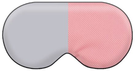 Zijde Dubbele-Side Shading Slaapmasker Slapen Eye Mask Cover Ooglap Blinddoeken Slaapmasker Gezondheid Slaap Shield Licht roze