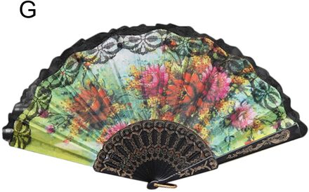 Zijde Fan Chinese Japanse Stijl Vouwen Fan Home Decoratie Ornamenten Patroon Art Bruiloft Dance Hand Fan G