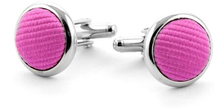 Zijde Manchetknoop Fuchsia F21 - Roze