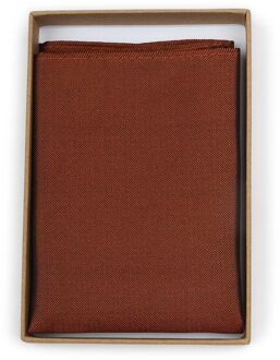Zijde Pochet Brique - Bruin