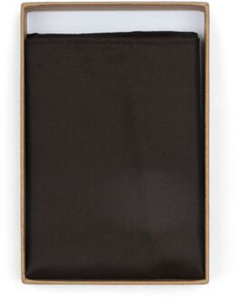 Zijde Pochet Donkerbruin