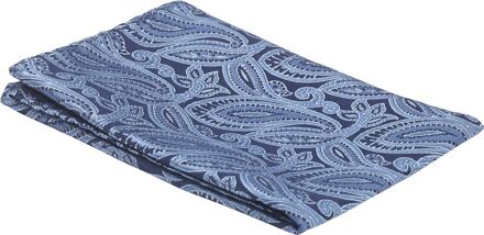 Zijde Pochet Paisley Blauw - Donkerblauw