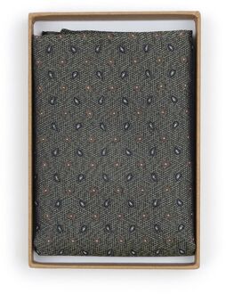 Zijde Pochet Small Paisley Olive - Groen