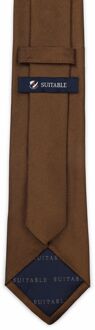 Zijde Stropdas Bruin