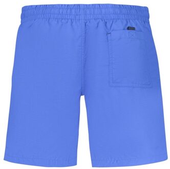 Zijde zwembroek met trekkoord Middelblauw - XL