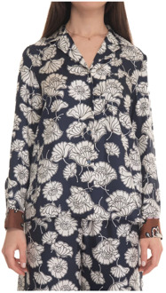 Zijden blouse met bloemenfantasie Max Mara Weekend , Multicolor , Dames - M,S,Xs