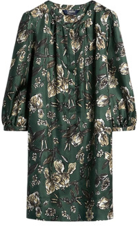 Zijden jurk met knoopdetail Max Mara Studio , Multicolor , Dames - XS
