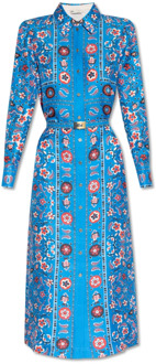 Zijden jurk Tory Burch , Blue , Dames - S,2Xs