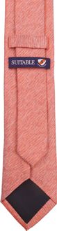 Zijden Stropdas Koraal Rood