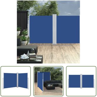 Zijluifel Uittrekbaar - 140 x (0-600) cm - Blauw Polyester PU-Coating