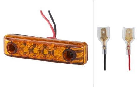 Zijmarkerl.LED 12V 4 LEDs kabel 150mm