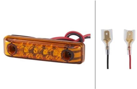 Zijmarkerl.LED 24V 4 LEDs kabel 150mm 2PS357010101