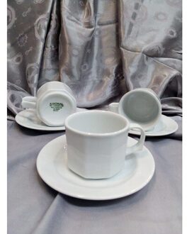 Zijn Geproduceerd In Gural Porselein Vierkante Thee Cup Pad (6 Personen) thee Koffie Kopjes Thee Koffie Sets Koffie Mok Voor Turkse Cup Set