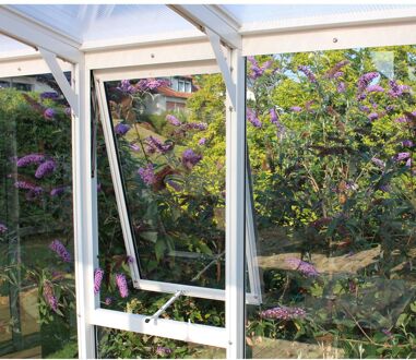 Zijraam H Wit Aluminium En Kristalhelder Veiligheidsglas 87,6x55,4cm