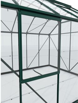 Zijraam V Venus, Planet, Apollo, Meridian 1, Meridian 2, Uranus, Jupiter, Olymp, Cassandra, Playa, Diana, Sirius, Orion Aluminium Smaragd + Kristalhelder Geharde Veiligheidsglas 79,2x59,5cm