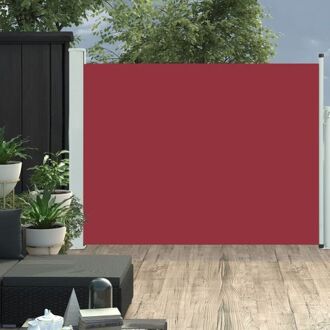Zijscherm Rood/Grijs 140 x 0 - 500 cm - UV-Bestendig