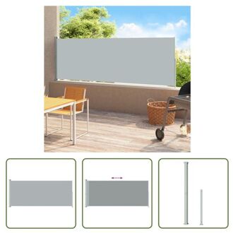 Zijscherm - - Terras en balkon - 180 x (0 - 500) cm - Grijs