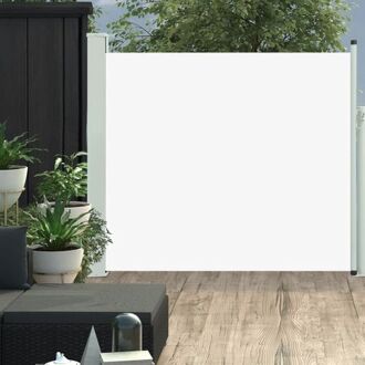 Zijscherm - Trendy verticaal windscherm 100 x 0-300 cm- UV-bestendig polyester Crème