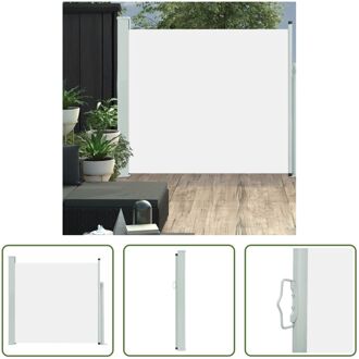 Zijscherm - uv- en scheurbestendig polyester - 170 x (0 - 300) cm - Crème