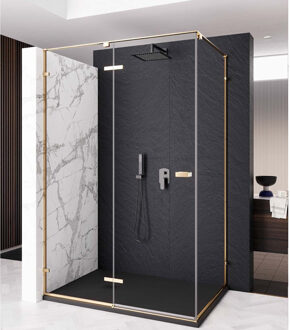 Zijwand Lacus S. Pietro 70x200 cm Aluminium Profiel Goud Wit Chroom