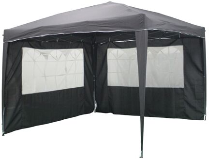 Zijwand Quick Up Antraciet 300x300cm