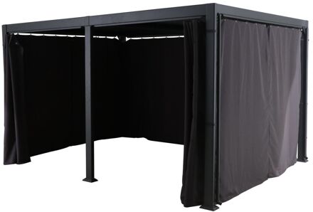 Zijwand Tropea - 3x4 - Antraciet