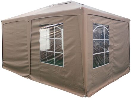 Zijwandscherm Voor Partytent Swing 3x4m Taupe