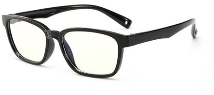 Zilead Kid Anti-Blauw Licht Siliconen Bril Kinderen Soft Frame Goggle Vlakte Bril Kids Brillen Mode Jongen Meisje zwart